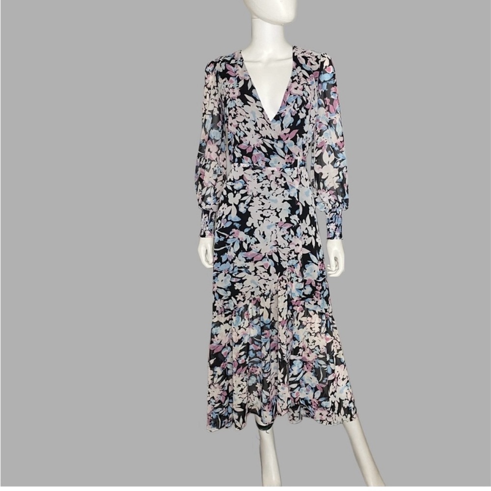 Bar III Floral V-Neck Maxi Dress